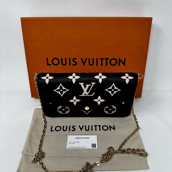 Louis Vuitton FÉLICIE POCHETTE  Bicolor Monogram Empreinte Leather - Picture 8 of 13